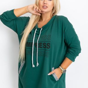 Dark green plus size Impress sweatshirt