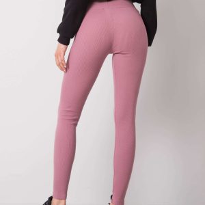 Dirty Pink Ribbed Leggings Vesper