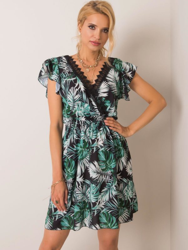 Black and green dress Exotic SUBLEVEL