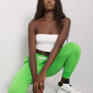 Cailie Green Cotton Sweatpants