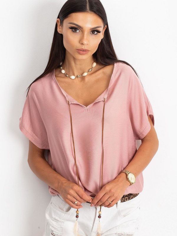 RUE PARIS Pink Kiss Blouse