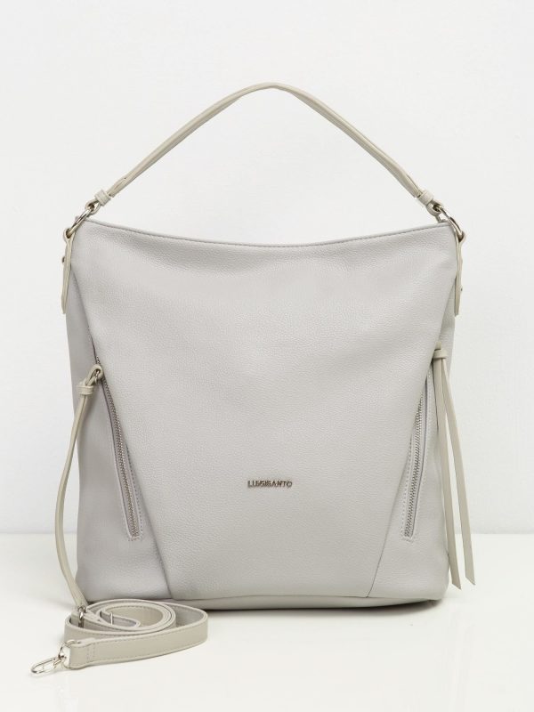 Light Grey Women's Bag in Eco Leather