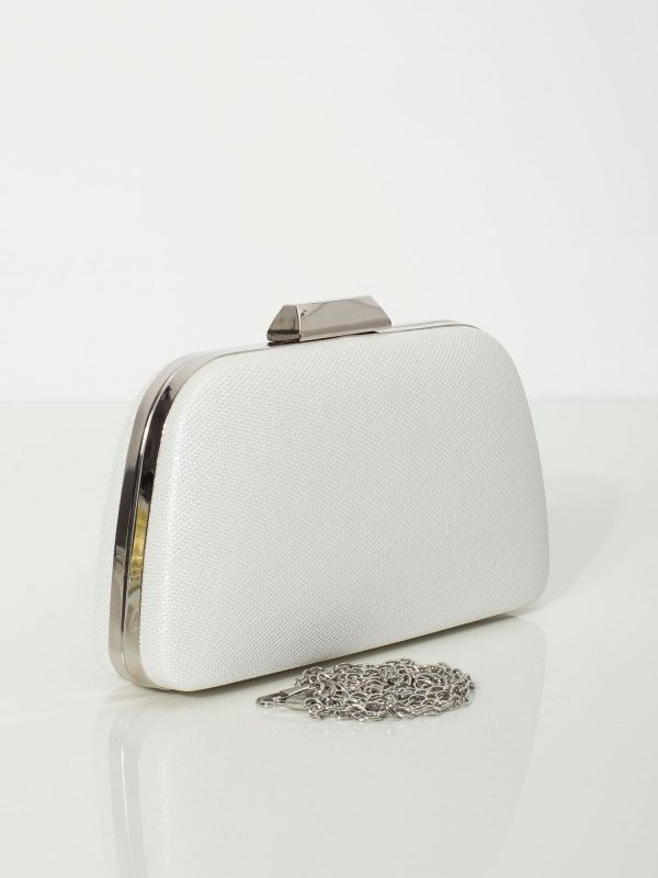 Light silver evening bag