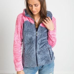 Blue and Pink Couture Sweatshirt