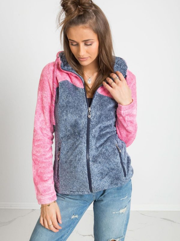 Blue and Pink Couture Sweatshirt