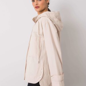 Light beige transitional jacket Casillia RUE PARIS