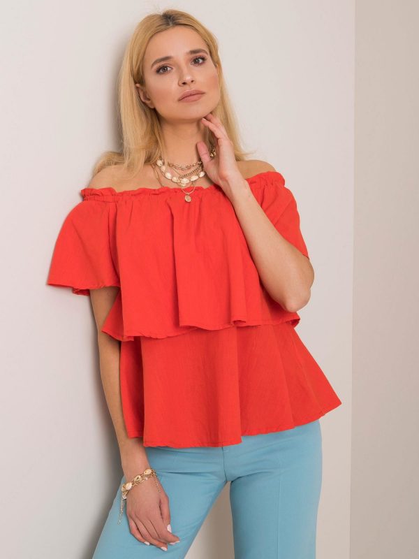 Red blouse Salma RUE PARIS