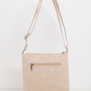 Beige eco-leather handbag