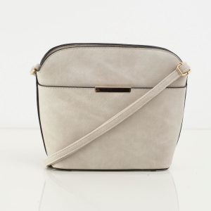 Light gray eco-leather women's handbag