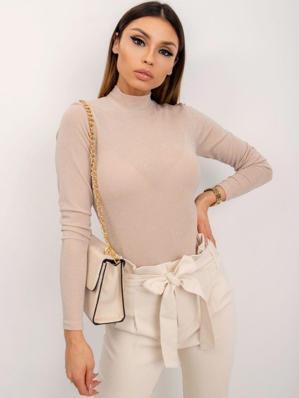 RUE PARIS Beige blouse Zone