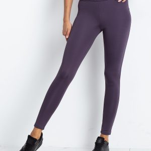 TOMMY LIFE Purple & Black Leggings