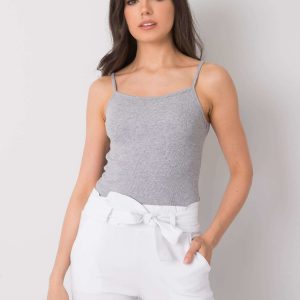 Grey melange top Lizzie RUE PARIS