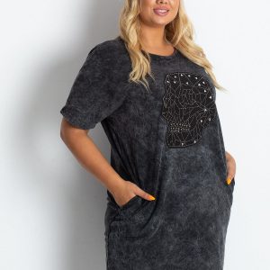 Dark Grey Plus Size Brillance Dress