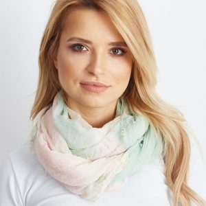 Mint and pink striped sling