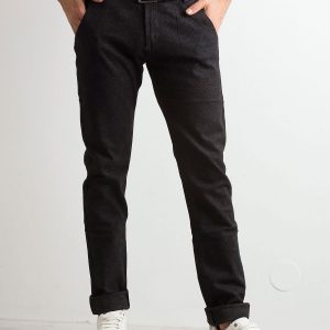 Men's Black Denim Pants