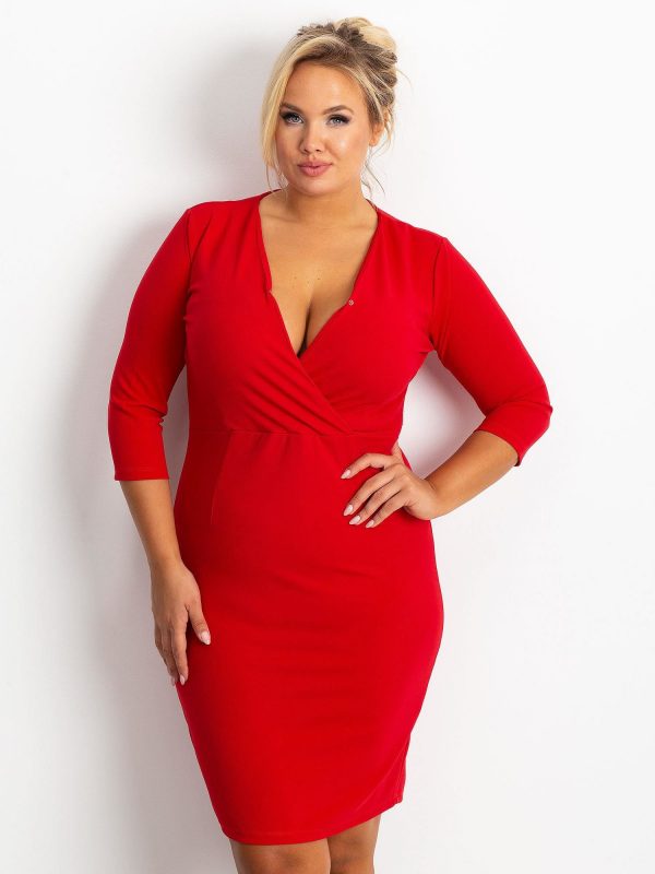 Red Plus Size Miranda Dress