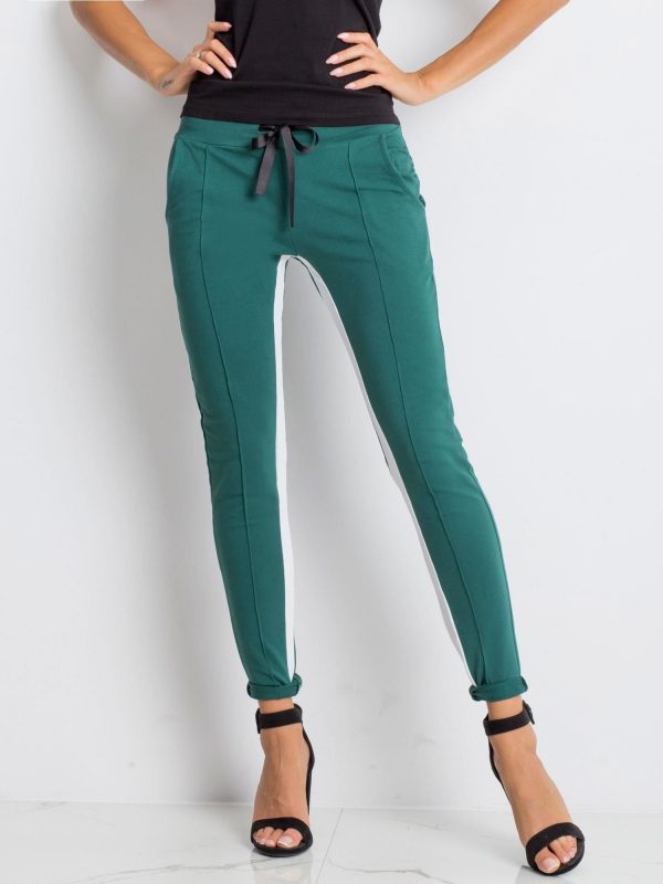 Dark Green Defined sweatpants