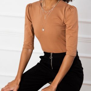 Alexis light brown blouse