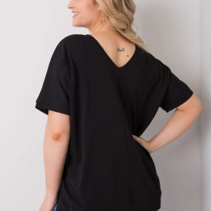 Black plus size blouse Dani