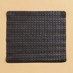 Black Square Bathroom Mat