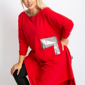 Red tunic plus size Magnify