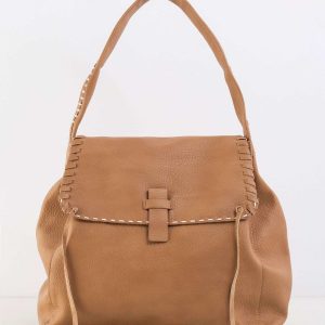 Beige Soft Flip Bag