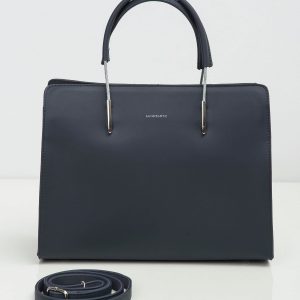 Navy blue bag with decorative handle