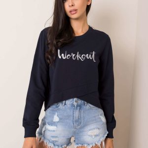 Navy blue sweatshirt Theo FOR FITNESS