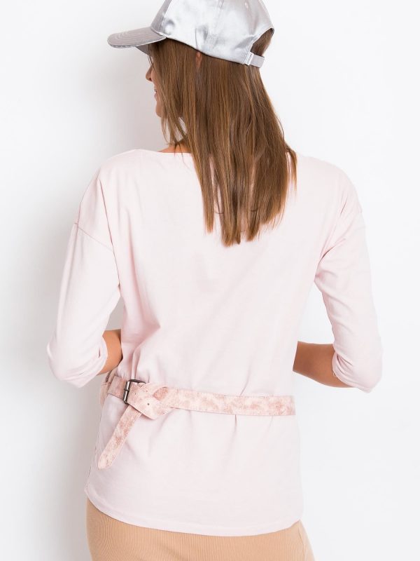 Luxe Pale Pink Blouse