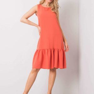 Jossie RUE PARIS Coral Ruffle Dress