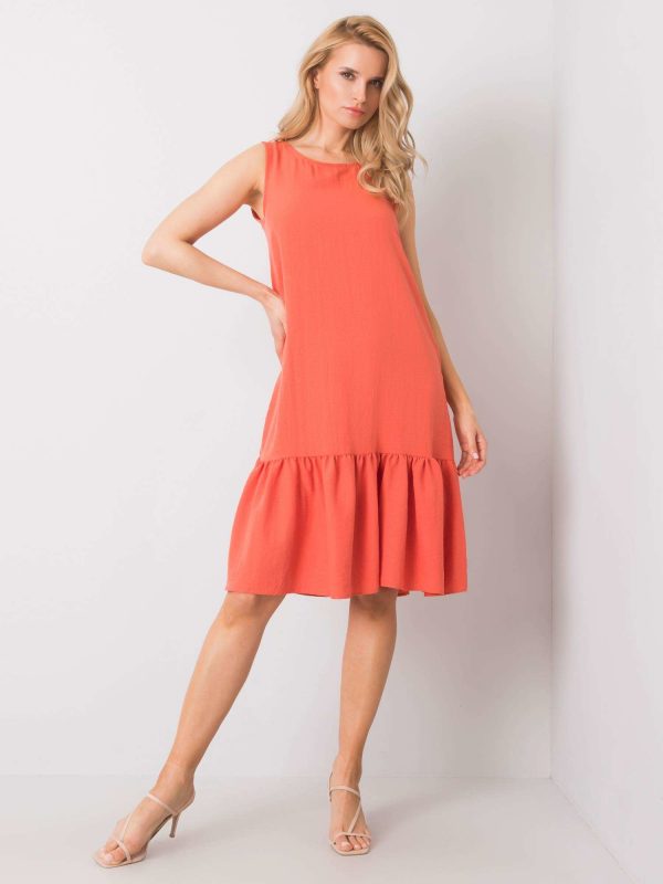 Jossie RUE PARIS Coral Ruffle Dress