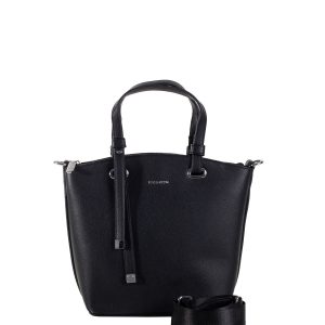 Black Women's Shoulder Bag with Handles