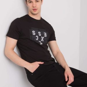 Black T-shirt for men by Blaine LIWALI