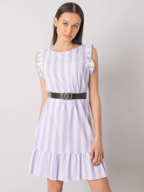 Purple Maude Striped Dress