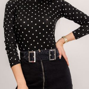 RUE PARIS Nadine Black Blouse