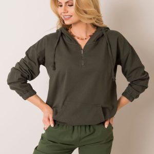 Khaki sweatshirt Thea