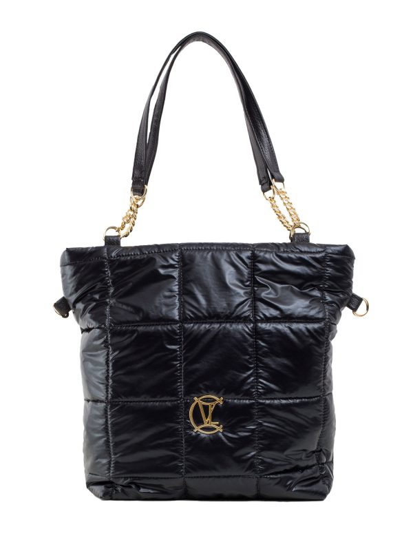 Black Ladies Quilted Shoulder Bag