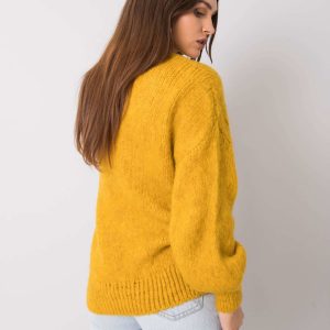 Silvia RUE PARIS mustard sweater