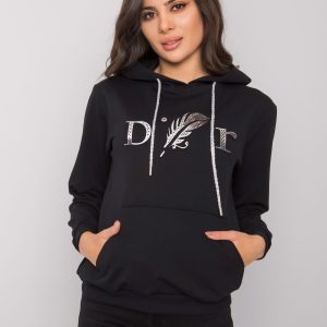 Black Kangaroo Hoodie Sheridan