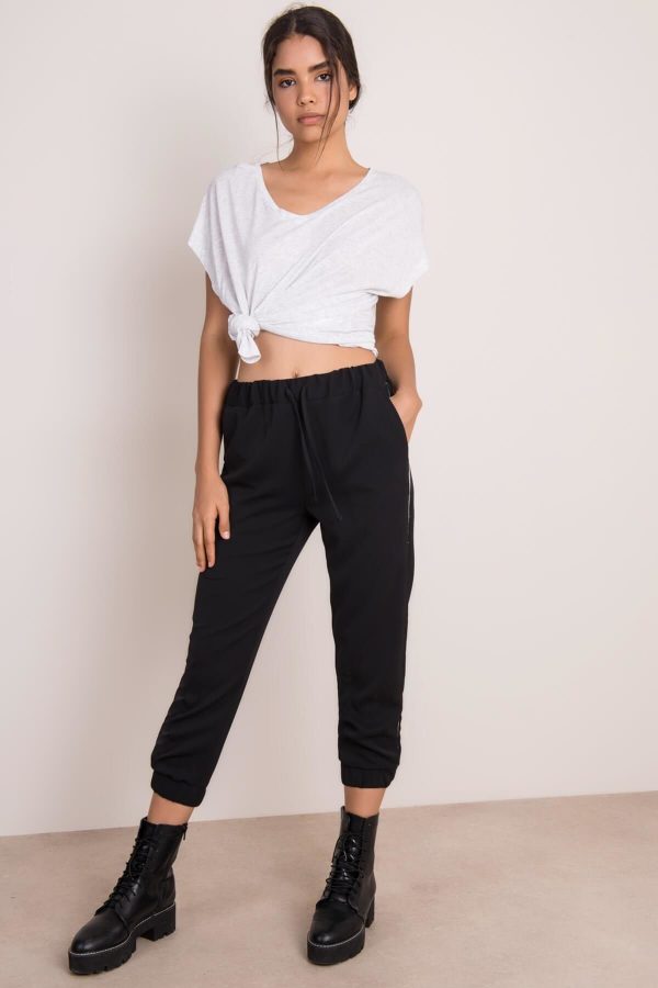 Black trousers with stripe BSL