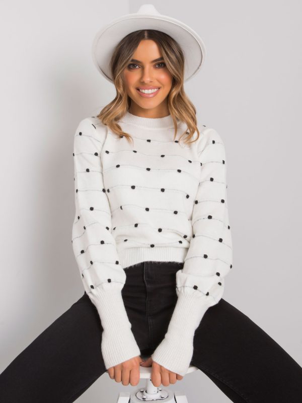 White polka dot sweater Vincenza RUE PARIS