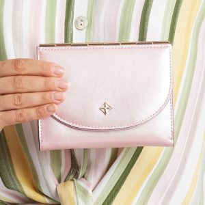 Small elegant wallet light pink