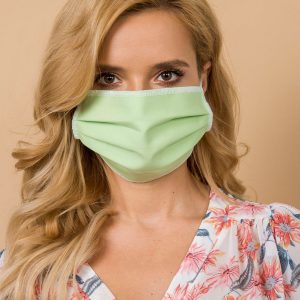 Light Green Cotton Protective Mask