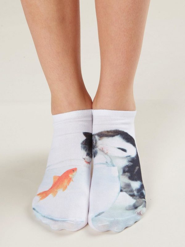 Women's Socks with Animal Motif