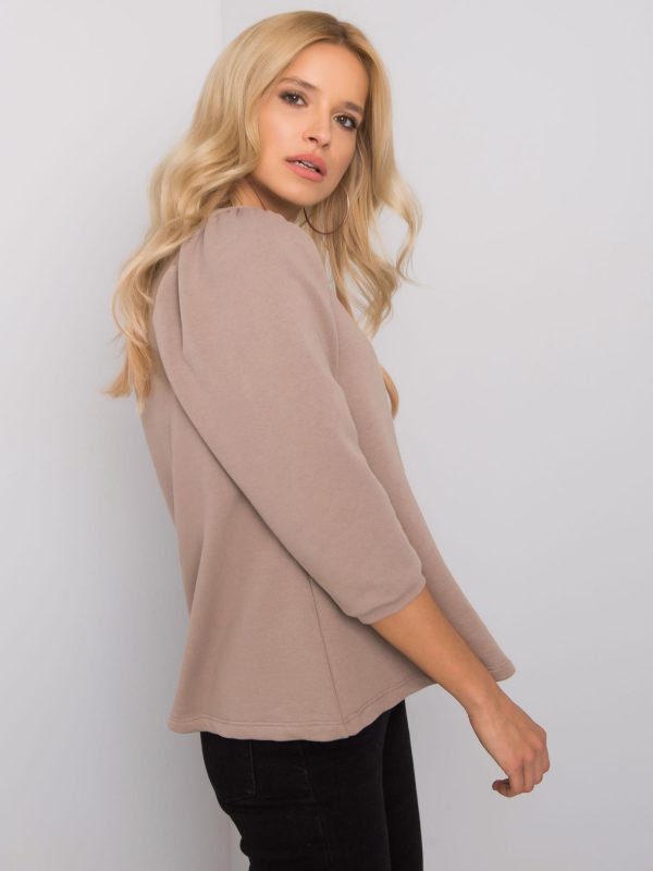 Dark beige blouse Newport RUE PARIS