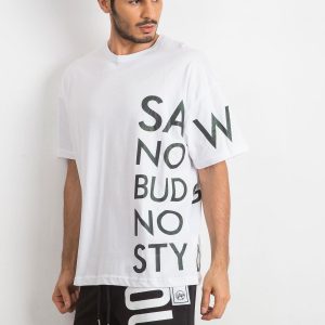 White T-shirt for men Somehow