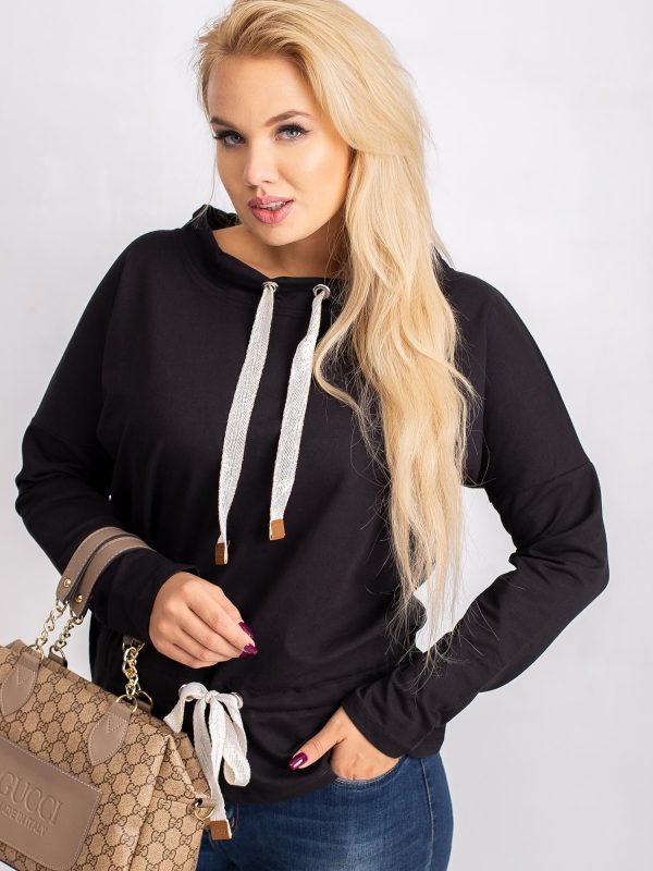 Khloe's black plus size blouse