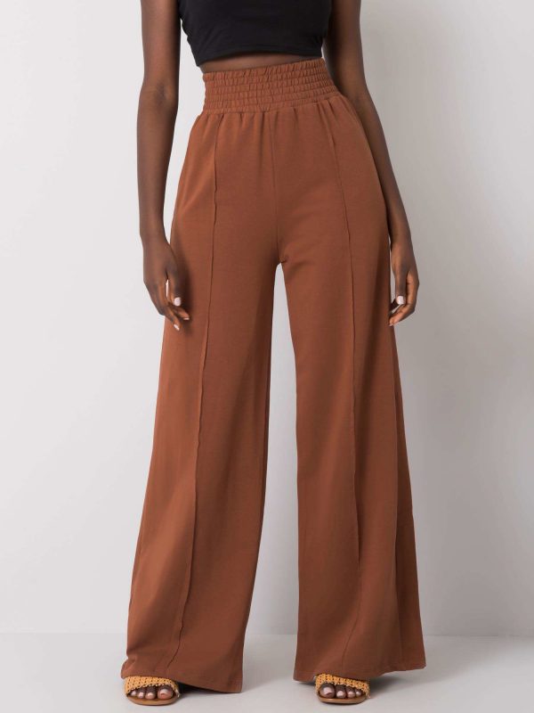 Brown wide sweatpants Santiago RUE PARIS