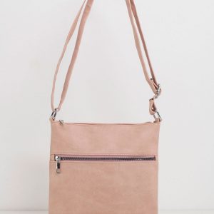 Light pink eco-leather handbag