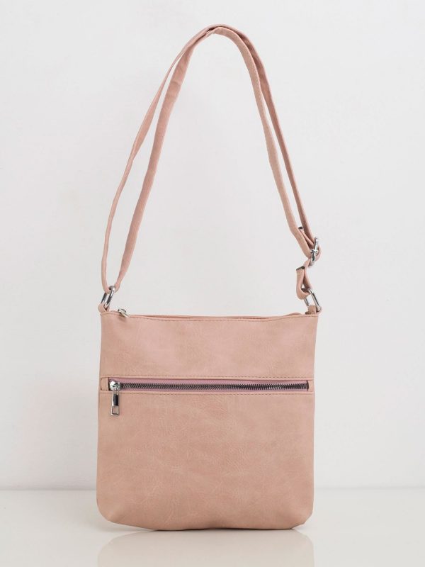 Light pink eco-leather handbag